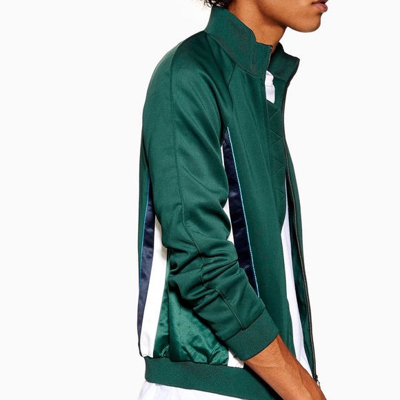TOPMAN GREEN TRACK JACKET: BRAND NEW - Picture 3 of 10